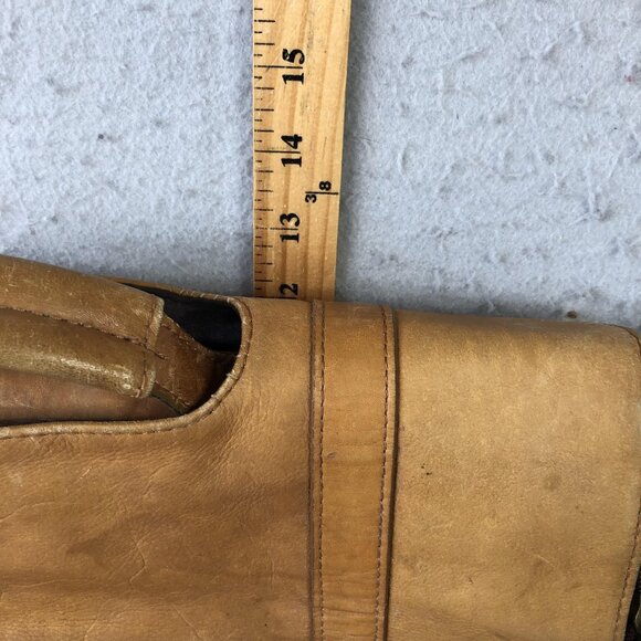 Samsonite Brown 18" Leather Laptop Bag Briefcase Mens Soft Case Satchel Work - Picture 4 of 16